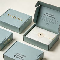 Boîte d'expédition personnalisée avec papier cadeau, emballage pour vêtements, carton ondulé de qualité supérieure, boîte d'expédition pour vêtements, lingerie, colis postal
