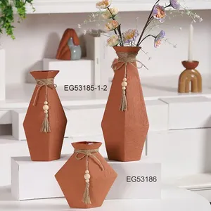 北欧セラミック植木鉢植木鉢小さなドライフラワーアレンジメント家の装飾花瓶古典的な装飾セラミック花瓶