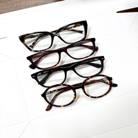 Monture de lunettes optiques unisexe tendance en fibre d'acétate, design œil-de-chat, monture intégrale, livraison rapide