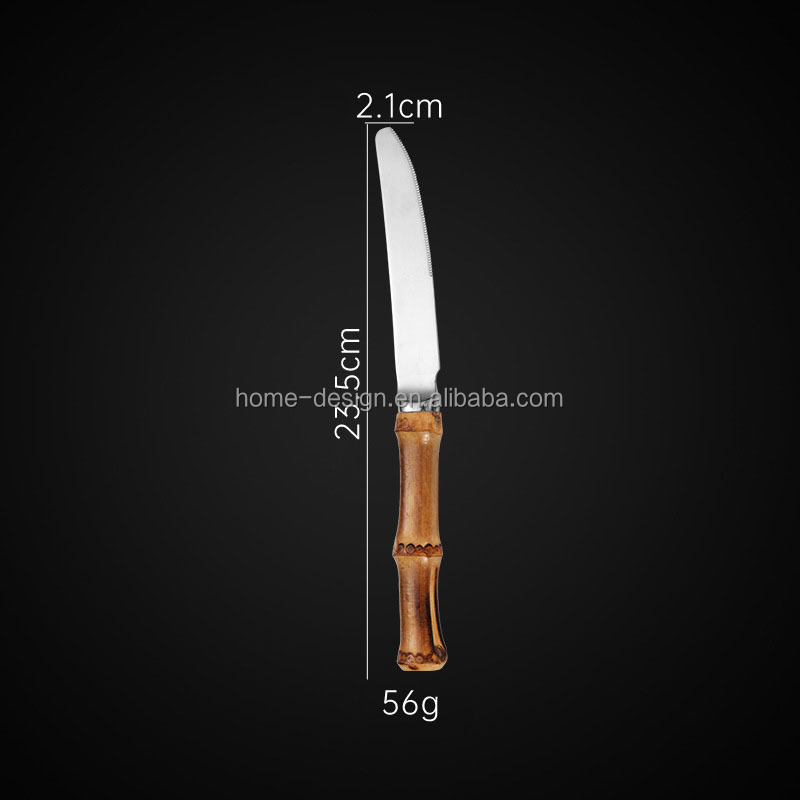 cuchillo de mesa plateado
