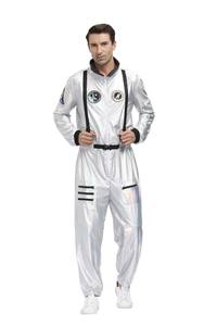 I migliori nuovi prodotti Costume da astronauta coppie adulte tuta Pilot Air Force Flight tuta Costume di Halloween Spaceman - Product Image 6