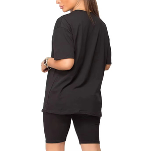 Top Trending Women Summer <b>Set</b> Tie Dye <b>Knitted</b> Shorts <b>Set</b> O Neck Short Sleeve Loose Fit Breathable Spring Summer Casual Wear - Product Image 4