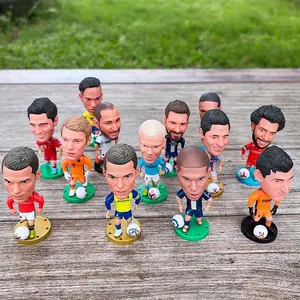 Custom Dropshipping Football Players Action Figures Pvc Soccer Star Figures Doll Car Accessories