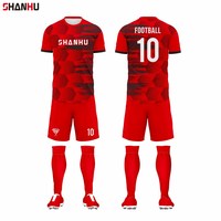Ensemble d'uniformes de football unisexe, séchage rapide, respirant, pour hommes et femmes, maillot de football, kit de sport, course à pied, gym, t-shirt, short, 2 pièces