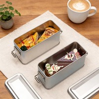 Boîte en métal personnalisée 150*60*65mm avec logo, fermeture à charnière, multicolore, rectangulaire, pour le stockage et l'emballage de thé, gâteaux, biscuits, cadeaux
