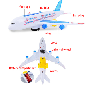 <span class=keywords><strong>Avion</strong></span> <span class=keywords><strong>lumineux</strong></span> chantant 3D de 29 cm, lumières et musique magnifiques, <span class=keywords><strong>avion</strong></span> rotatif en plastique, jouets pour enfants, <span class=keywords><strong>avion</strong></span> <span class=keywords><strong>lumineux</strong></span> pour enfants - Product Image 1