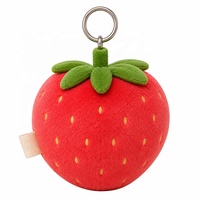 Breloque de sac en peluche super douce et mignonne, motif fraise, avec rembourrage en coton, design personnalisé Shanghai Oriland pour enfants