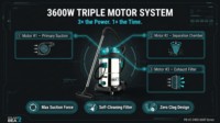 PB 3600W Aspirateur professionnel électrique pour detailing automobile, en acier inoxydable, 70L, aspirateur humide et sec industriel, triple moteur, 5+ buses, certifié CE