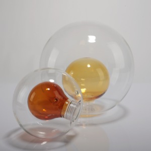 <span class=keywords><strong>Abat</strong></span>-<span class=keywords><strong>jour</strong></span> sphérique en verre soufflé borosilicate transparent 3.3 à double paroi du fabricant OEM pour plafonniers muraux traditionnels et modernes - Product Image 5