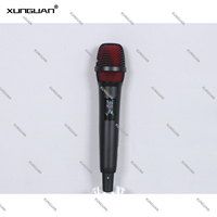 Microphone sans fil UHF CD-13 1.5U 250M True Diversity avec 4 batteries rechargeables, portatif, pour salle de karaoké, église, spectacle, conférence