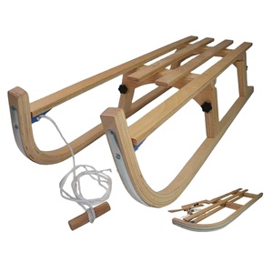 2026 Toboggan Pliant en <span class=keywords><strong>Bois</strong></span> Kinderslee Schnee Holz Sledge - Product Image 3
