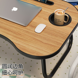 Foldable Bedside Computer Desk 48x35.5x19.5cm Modern Minimalist Style Portable Study <b>Table</b> for Home Bedroom Student Dorm - Product Image 4