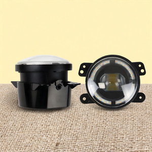 Qideguan 4-Inch Led Fog <b>Lights</b> With Halo High Low Beam <b>Projector</b> Car Lighting For Wrangler - Product Image 1