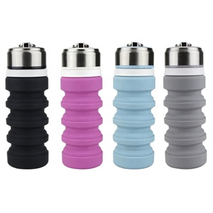 Bouteille d'eau pliable en silicone 400 ml pour sport et voyage, vente en gros à prix réduit, collection 2026 - Product Image 2