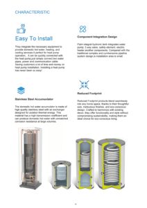 <span class=keywords><strong>Bomba</strong></span> de <span class=keywords><strong>Calor</strong></span> Híbrida de Alta Temperatura con Inversor DC R290, Sistema de Calefacción y Refrigeración para Hogar con Energía Solar - Product Image 4
