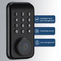 Serrure de porte intelligente sans clé WiFi Tuya APP pour la sécurité domestique, identification par empreinte digitale, mot de passe, serrure de porte intelligente à pêne dormant