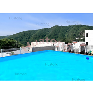Chuyên Nghiệp Cấp 0.99Mm PVC Khung Bơm Hơi Hồ Bơi Khung Bơm Hơi Hồ Bơi Lớn Khung Vui Chơi Giải Trí Công Viên Nước Hồ Bơi - Product Image 4