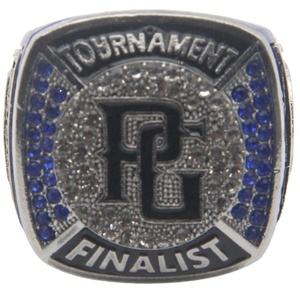 Làm cho logo của riêng bạn Kẽm hợp kim vô địch Nhẫn tùy chỉnh với Rhinestone dành cho người lớn chúng tôi kim loại nhẫn - Product Image 5