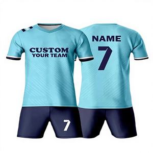 Conjunto de Uniforme de Fútbol Personalizado con Logotipo, Números y Patrón, para Entrenamiento y Competencia en Equipo, para Hombres, Estudiantes y Niños, Transpirable, Servicio OEM 100% - Product Image 1