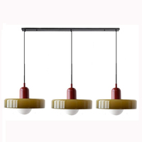 Abat-jour en verre vert moderne chambre à coucher salon cuisine îlot suspendu luminaire suspendu suspension