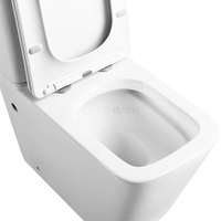 Ensemble WC moderne en céramique Ortonbath, deux pièces, sanitaires avec cuvette à double chasse économisant l'eau pour projets hôteliers