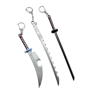 Porte-clés modèle épée Anime <span class=keywords><strong>SAO</strong></span>, accessoires de cosplay de jeu, lot de 3 pièces - Product Image 1
