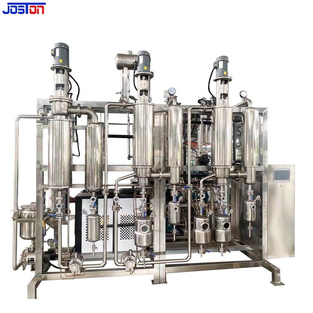 JOSTONS SS316L vakum distilasi Film vakum Evaporator rami pembuat minyak jalur pendek molekul distilasi mesin