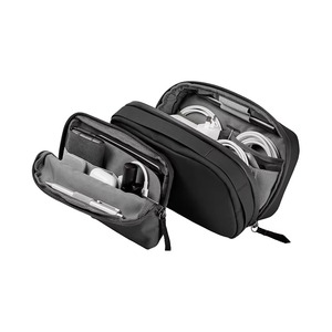 Organizzatori Elettronici 2-in-1 in Poliestere Impermeabile per Accessori Elettronici, Power Bank Portatili, Cavi di Ricarica con Cerniera - Product Image 2