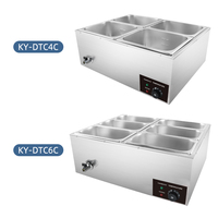Chauffe-plats électrique en acier inoxydable pour restaurant, cantine, traiteur, équipement de service, bain-marie