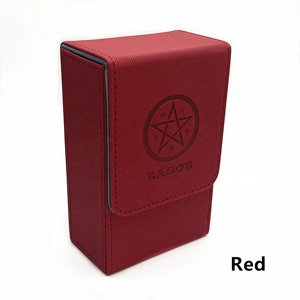 Boîte de rangement pour jeu de tarot de style espagnol MIO en cuir PU pour le rangement intérieur des cartes de tarot, des dés et des jeux d'échecs pour enfants - Product Image 4