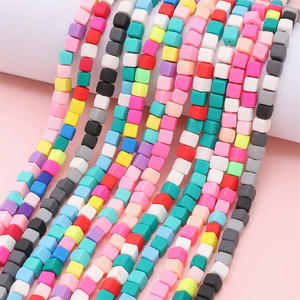 Wholesale 6mm Colorful Cube Polymer Clay Loose Beads for <b>DIY</b> Jewelry Making <b>Accessories</b> - Product Image 2
