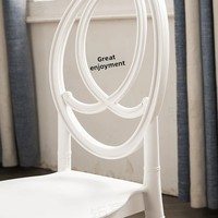 Chaise de banquet extérieure en plastique Flower World H657, design moderne et minimaliste, non pliable, pour mariages et réceptions, directement de l'usine.