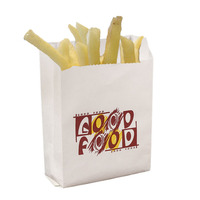 Recycler papier kraft blanc logo personnalisé Burger Snack Hot Dog sac d'emballage alimentaire en papier