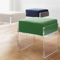 JAYI personnalisé Lucite meubles acrylique chaises réception salle à manger côté clair chaises