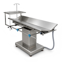 Table d'opération vétérinaire XY ACS03 avec réglage électrique de la hauteur, acier inoxydable 304 et plateau en forme de V