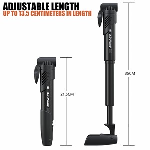 Pompe à vélo miniature haute pression BAIMEI PP 80-130 PSI Gonfleur de pneus portable pour vélos de montagne et de route - Product Image 2
