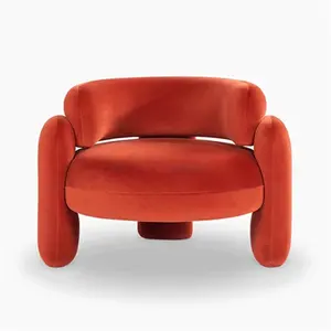 התאמה אישית של יצרן כורסת ספה אדומה חדשה כורסת פנאי קטיפה בית חדר שינה משרד מלון ספה משרדית מודרנית