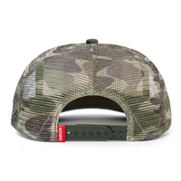 Gorra Trucker de 5 Paneles de Malla de Camuflaje Transpirable de Alta Calidad para Hombre, con Logotipo Bordado Personalizado, Gorra de Béisbol para Exteriores