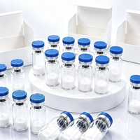 Poudre de peptide GHK-Cu à 9 %, qualité cosmétique, tripeptide de cuivre-1 (GHK-Cu), peptide de cuivre bleu, GHK-Cu lyophilisé