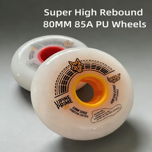 Roues de patins à roulettes YSMLE de bonne qualité, dureté 85A, roues personnalisées de 80 mm, roues SHR, patins à roulettes en ligne, roues de patins à roulettes - Product Image 1