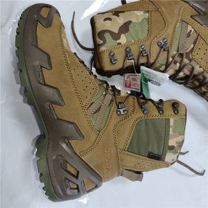 Botas de Media Caña TSB07 Color Café Oscuro con Mangas de Camuflaje CP y Gamuza Personalizadas - Product Image 2