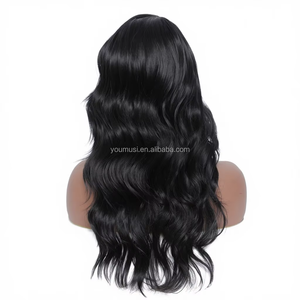 Perruque bouclée super ondulée en dentelle transparente UMS 20 pouces 165g avec cheveux synthétiques résistants à la chaleur, couleur et logo personnalisables - Product Image 5