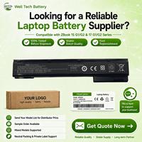 Batterie d'ordinateur portable de remplacement AR08XL AR08 pour HP ZBook 15 G1 G2 ZBook 17 G1 G2 Series 707614-121 HSTNN-IB4H