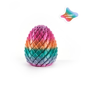 Jouet sensoriel 3D imprimé en forme d'œuf de dragon, jouet anti-stress torsadé, transformable, à pousser et à tirer, décoration de bureau pour enfants et adultes - Product Image 4