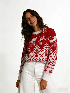 Maglione Natalizio da Donna, T-Shirt Natalizia, Felpe con Cappuccio, Set di <span class=keywords><strong>Abbigliamento</strong></span> Natalizio Prodotto dal Produttore - Product Image 4