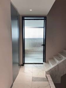 Diseño Crash Almuniumn Glass Windlass Mujeres Baño Interior Venta al por menor Operador <span class=keywords><strong>de</strong></span> ducha-top Swing Louver Door - Product Image 5