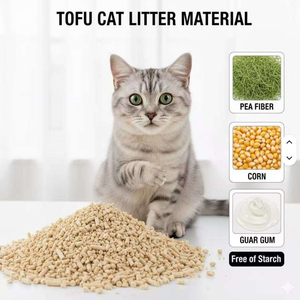 2025 Yeni Trend OEM&ODM Fabrika Toptan Topaklanan Premium Kedi Kumu Tozsuz Suyla Eriyen 6L Tofu Kedi Kumu - Product Image 6