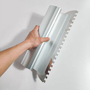 <span class=keywords><strong>Spatule</strong></span> <span class=keywords><strong>de</strong></span> finition industrielle DIY 16'' 24'' en acier inoxydable thermolaqué, à encoches carrées pour carrelage et adhésif - Product Image 5