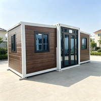 Casa Contenedor Prefabricada Expandible con Aislamiento Acústico para Ventanas y Puertas, Resistente a la Humedad, Desmontable y Plegable