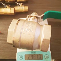 Robinet à bille manuel en laiton de 21/2 pouces avec raccord NPT pour l'eau DN100, joint en PTFE